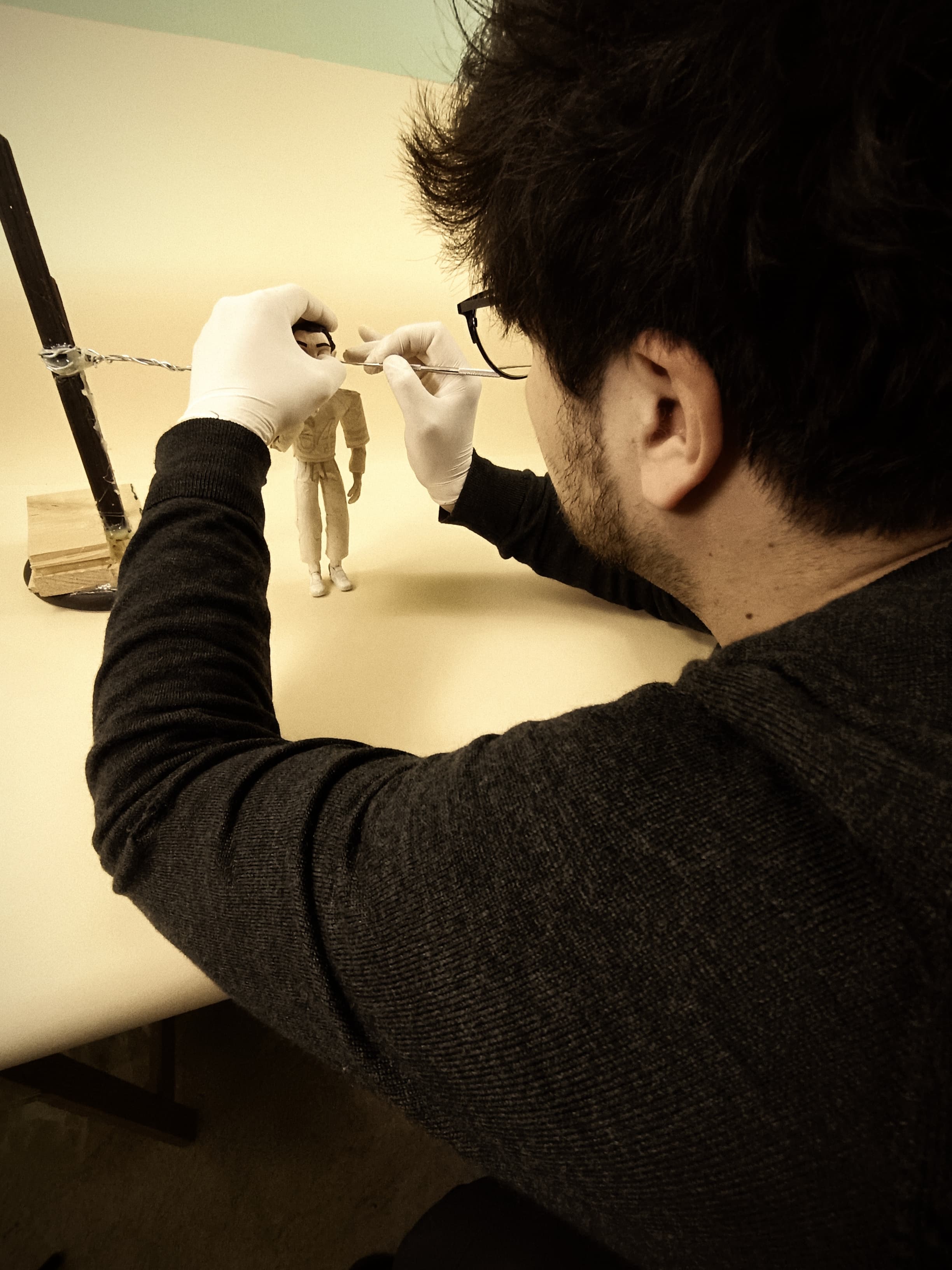 Tournage stop-motion du projet Bad Bunny